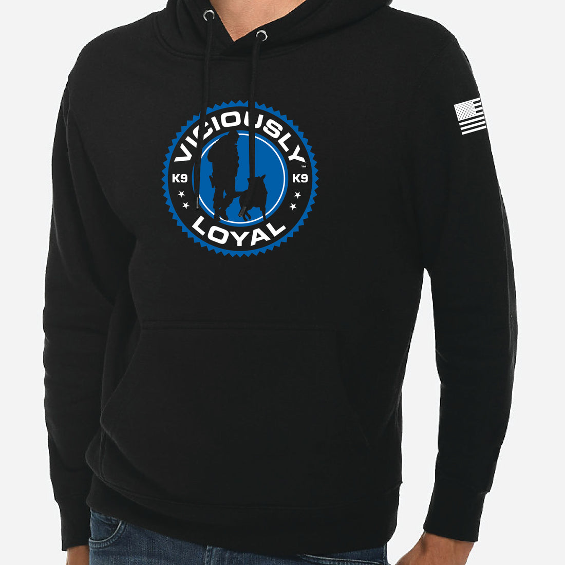 VL K9 Pullover Hoodie - Black