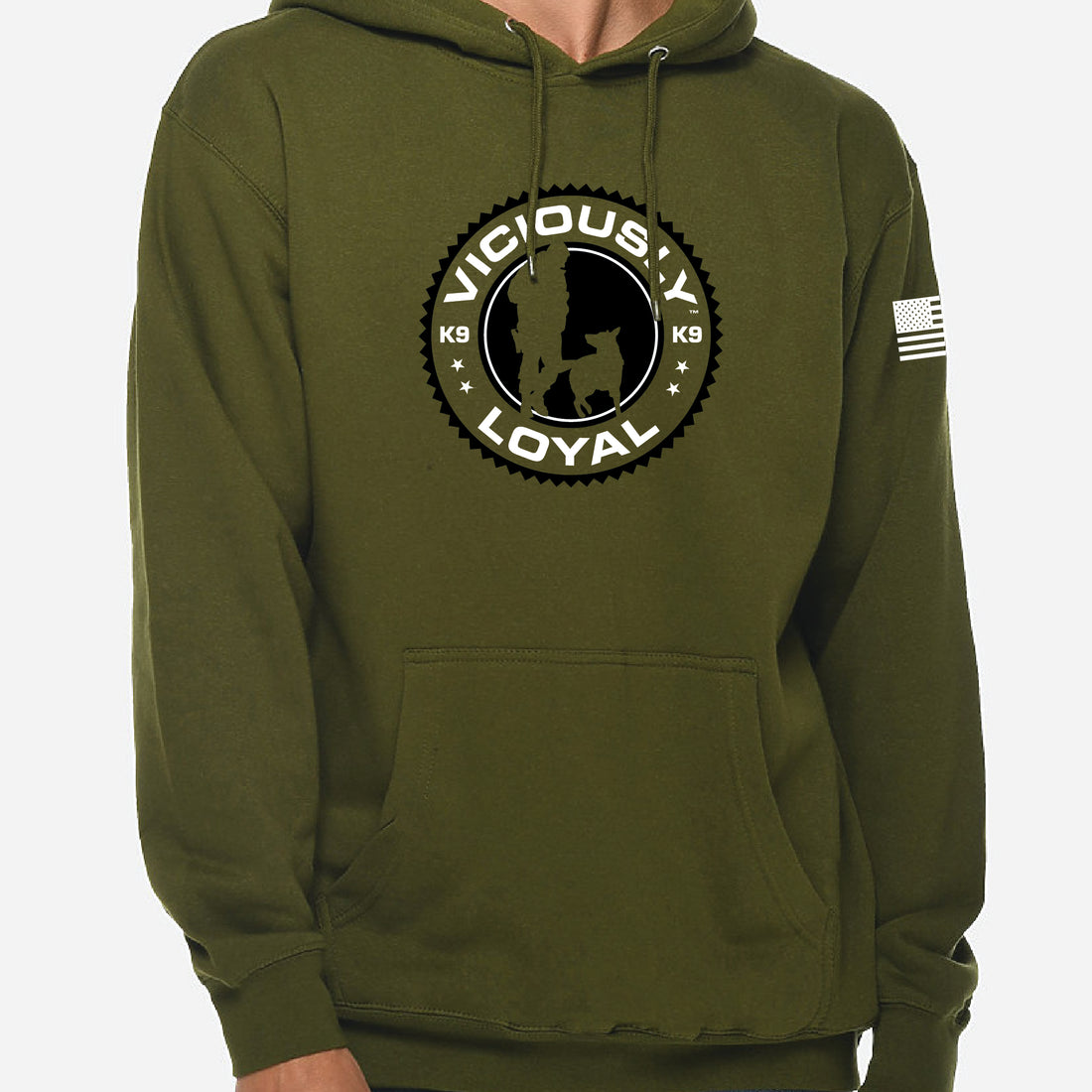 VL K9 Pullover Hoodie - Military Green